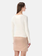 Chloé scoop-neck organic cotton Henley - | Spazio Pritelli