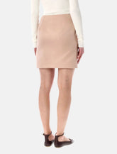 Chloé short pencil skirt in satin - | Spazio Pritelli