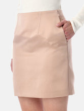 Chloé short pencil skirt in satin - | Spazio Pritelli