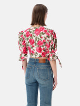 Chloé puff-sleeve cotton poplin top - | Spazio Pritelli