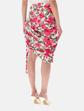 Chloé knee-length wrap skirt in floral poplin - | Spazio Pritelli