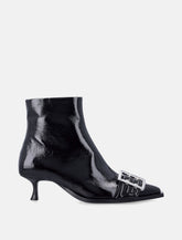 Ganni Patent Buckle Ankle Boots - | Spazio Pritelli
