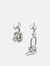 Justine Clenquet Daria silver-tone earrings - | Spazio Pritelli