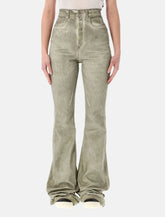 Rick Owens DRKSHDW Bolan Bootcut sand waxed jeans - | Spazio Pritelli