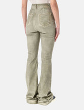 Rick Owens DRKSHDW Bolan Bootcut sand waxed jeans - | Spazio Pritelli