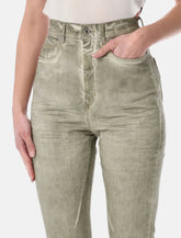 Rick Owens DRKSHDW Bolan Bootcut sand waxed jeans - | Spazio Pritelli