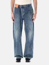 Jw Anderson twisted workwear denim jeans - | Spazio Pritelli