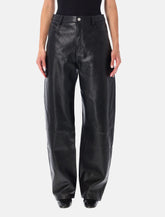 Arma Ece leather barrel trousers - | Spazio Pritelli
