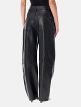 Arma Ece leather barrel trousers - | Spazio Pritelli