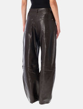 Arma Ece leather barrel trousers - | Spazio Pritelli