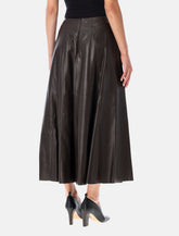 Arma Eleni leather pleated skirt - | Spazio Pritelli