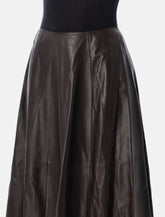 Arma Eleni leather pleated skirt - | Spazio Pritelli
