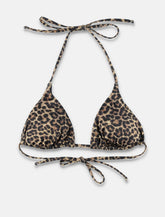Matinée Kate leopard triangle bikini top - | Spazio Pritelli