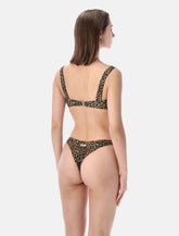 Matinée Jane leopard print bikini top - | Spazio Pritelli