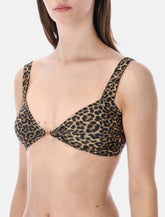 Matinée Jane leopard print bikini top - | Spazio Pritelli