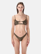 Matinée Taylor leopard print bikini top - | Spazio Pritelli