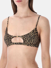 Matinée Taylor leopard print bikini top - | Spazio Pritelli