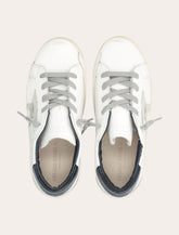 Golden Goose kids Super-Star white and blue leather sneakers - | Spazio Pritelli