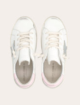 Golden Goose kids Super-Star white and pink leather sneakers - | Spazio Pritelli