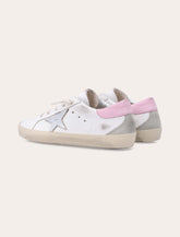 Golden Goose kids Super-Star white and pink leather sneakers - | Spazio Pritelli