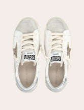 Golden Goose Kids Super-Star white leather sneakers - | Spazio Pritelli