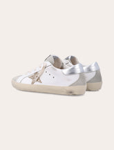 Golden Goose Kids Super-Star white leather sneakers - | Spazio Pritelli