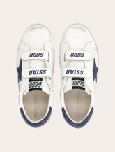 Golden Goose kids Old School white and blue depths sneakers - | Spazio Pritelli