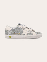 Golden Goose kids Old School glitter and leather sneakers - | Spazio Pritelli