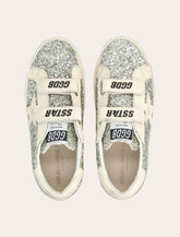 Golden Goose kids Old School glitter and leather sneakers - | Spazio Pritelli
