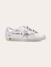 Golden Goose white Old School kid's sneakers - | Spazio Pritelli