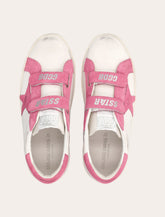 Golden Goose kids Old School leather and suede sneakers - | Spazio Pritelli