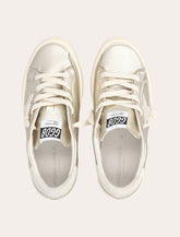Golden Goose May Laminated Platinum Sneakers Girl - | Spazio Pritelli