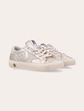 Golden Goose May Laminated Platinum Sneakers Girl - | Spazio Pritelli