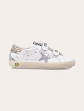 Golden Goose kids Old School leather and glitter heel sneakers - | Spazio Pritelli