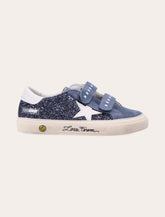 Golden Goose May School Suede and Glitter Sneakers Girl - | Spazio Pritelli