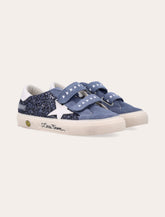 Golden Goose May School Suede and Glitter Sneakers Girl - | Spazio Pritelli