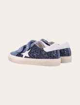 Golden Goose May School Suede and Glitter Sneakers Girl - | Spazio Pritelli