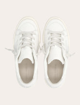 Golden Goose Kids May white nappa leather sneakers - | Spazio Pritelli