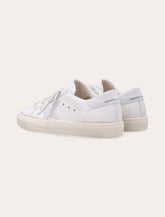 Golden Goose Kids May white nappa leather sneakers - | Spazio Pritelli