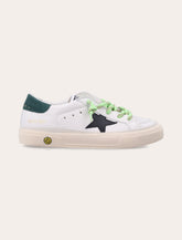 Golden Goose May Sneakers with neon laces Boy - | Spazio Pritelli