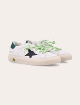 Golden Goose May Sneakers with neon laces Boy - | Spazio Pritelli