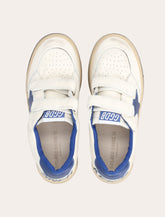 White and Blue Ball Star Sneakers Boy Golden Goose - | Spazio Pritelli