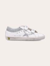 Golden Goose girl's Old School glitter sneakers - | Spazio Pritelli