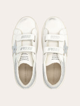 Golden Goose girl's Old School glitter sneakers - | Spazio Pritelli
