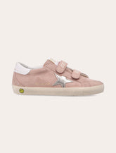 Golden Goose Old School Pink Suede Sneakers Girl - | Spazio Pritelli