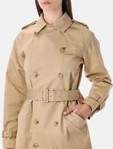 A.P.C. Greta trench coat in beige waterproof gabardine - | Spazio Pritelli