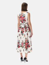 Dolce&Gabbana floral cotton sleeveless dress - | Spazio Pritelli