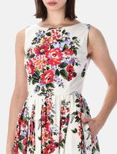 Dolce&Gabbana floral cotton sleeveless dress - | Spazio Pritelli