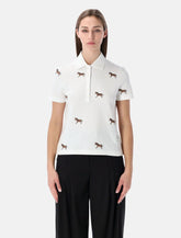 Thom Browne cotton polo shirt with embroidered horses - | Spazio Pritelli