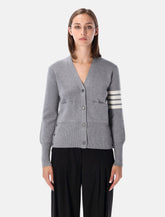Thom Browne 4-Bar wool cardigan - | Spazio Pritelli